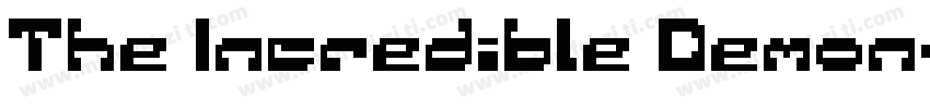 The Incredible Demon字体转换
